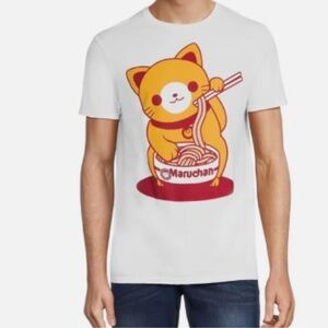 Maruchan cat noodles graphic tee size XL